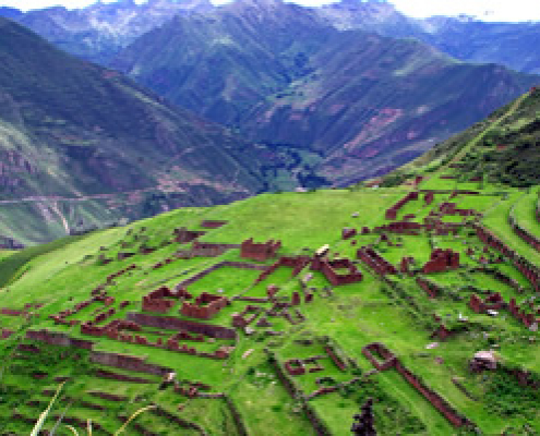 Huchuy Qosqo im Urubamba-Tal
