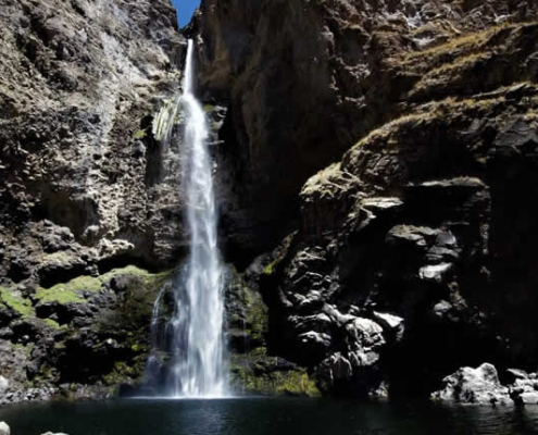 Catarata de Puzapaqcha – 200 Meter Anden-Wasserfall, Rituale & Trekking bei Andamarca