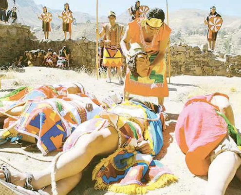 Inszenierung des Todes des Inka Huáscar – Historisches Ritualtheater in Andamarca