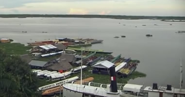 Blick auf den Amazonas Fluss