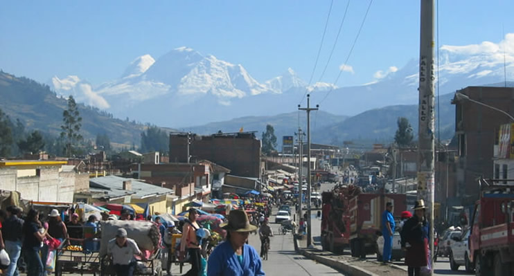 Huaraz oder Huarás in Peru