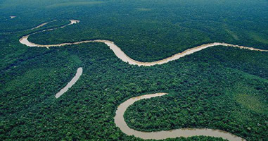 Blick auf Reservat Yaguas
