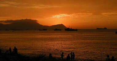 Blick aufs Meer von Callao