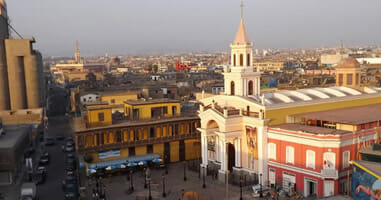 Vista aérea de la Iglesia Matriz del Callao