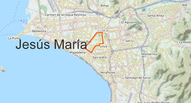 Jesús María Karte Anreise