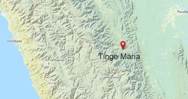 Karte Flughafen Tingo Maria