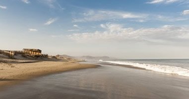 Blick auf Strand