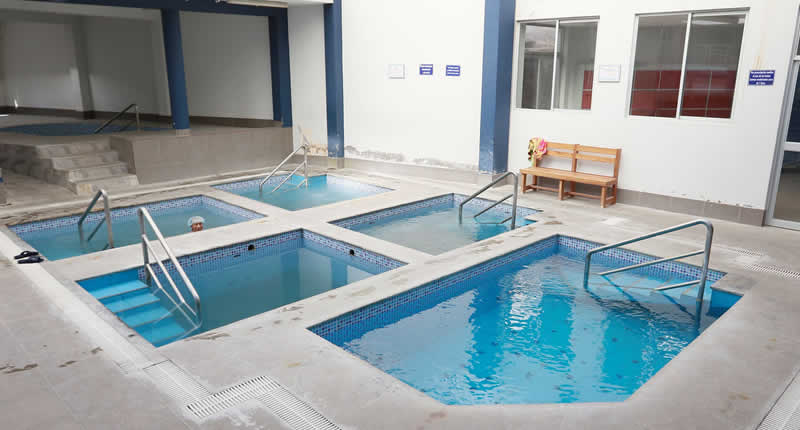 Un balneario natural entre volcanes y valles