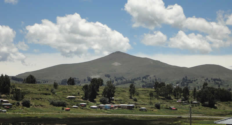 Vista del cerro fronterizo Cerro Juana