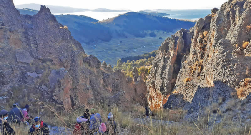 Jakje Pucara en el Cerro Putuputuni Awicha, distrito de Ollaraya