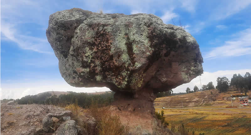 Kunkani Qala: enigmática roca en forma de hongo en Ollaraya