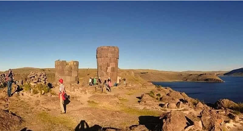 Península de Sillustani en la Laguna Umayo, Andes peruanos