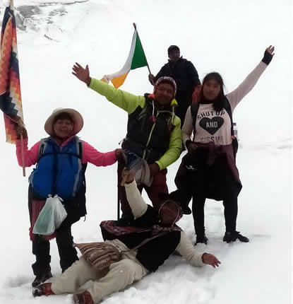 Nieve en la cumbre del Nevado ChichiQhapaq