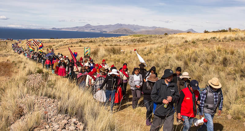 Camino inca Tramo Cruz Pata Ccaje cerca de Juli